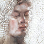 Elina Katara | Lace Net (detail) | 2020 | watercolour and gouache on paper, papercuttings