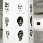 Elina Katara | Inksplotch Self-Portraits (detail) | 2013 | ink on paper