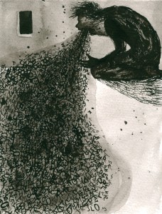 Elina Katara | Seizure | 2005 | ink on paper