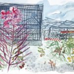 Elina Katara | Wasteland garden 2023 | watercolour on paper
